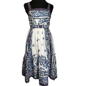 Anthropologie MAEVE -Catmint Porcelain Dress
